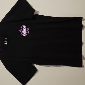 OUTLOUD Music Festival Black short sleeve Event Tee Lg. JJLA WeHo Pride